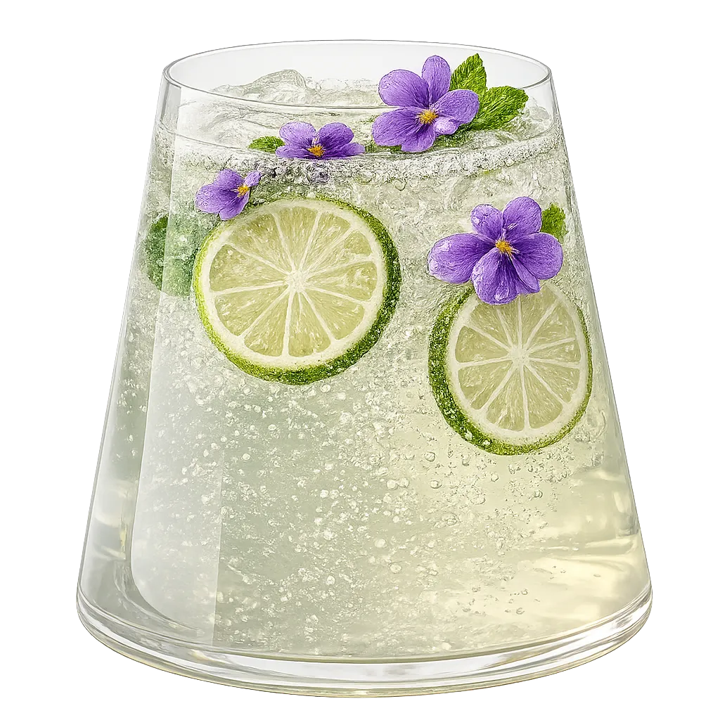 Limonade citron vert violette